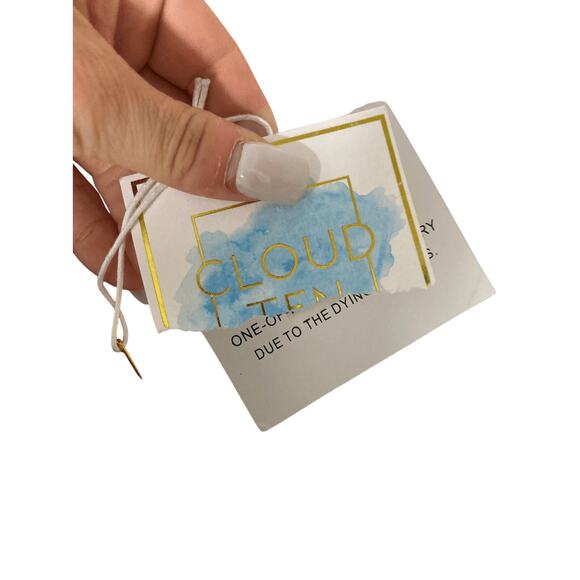 Cloud Ten  Soft Girl NWT Small Asymmetrical Dual Tone Colorblock Denim Skirt - Picture 5 of 7